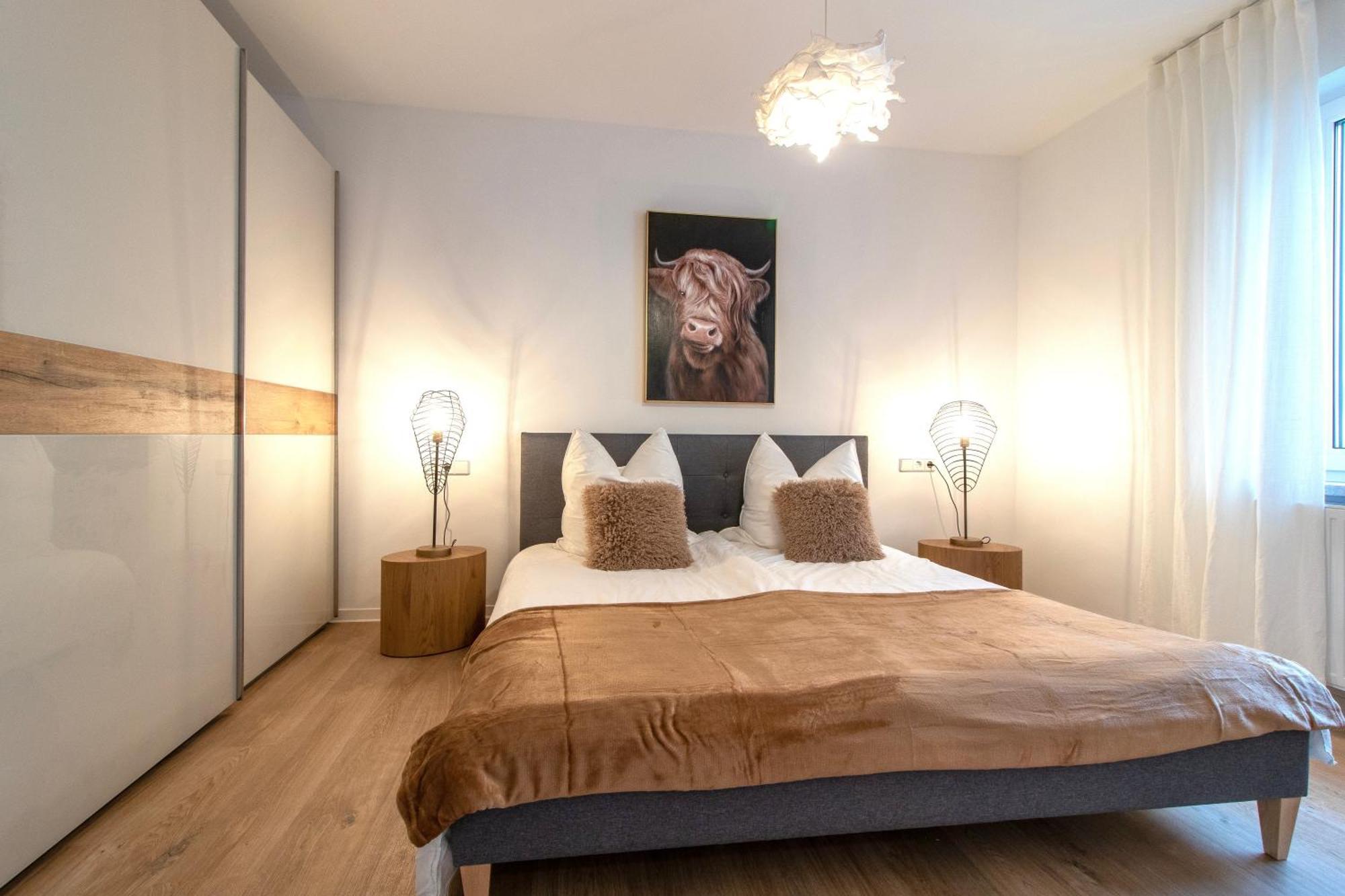 Stilvolles City-Apartment I Netflix I Wlan L Stellplatz I Zentral ชวาร์เซนเบิร์ก ภายนอก รูปภาพ